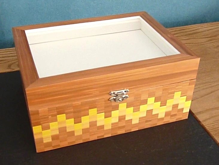 Boite marqueterie de paille