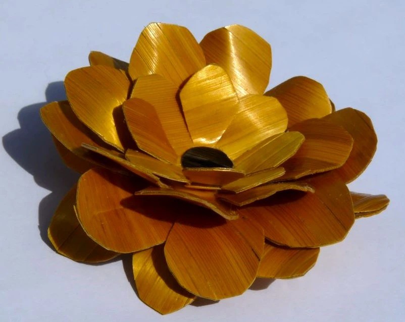 Fleur de paille jaune