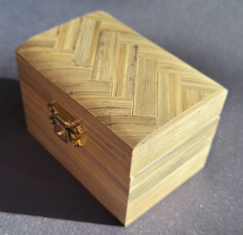 coffret paille effet bois