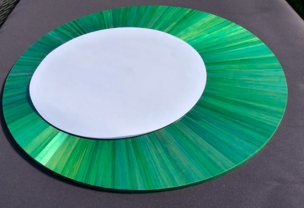 miroir unique vert original