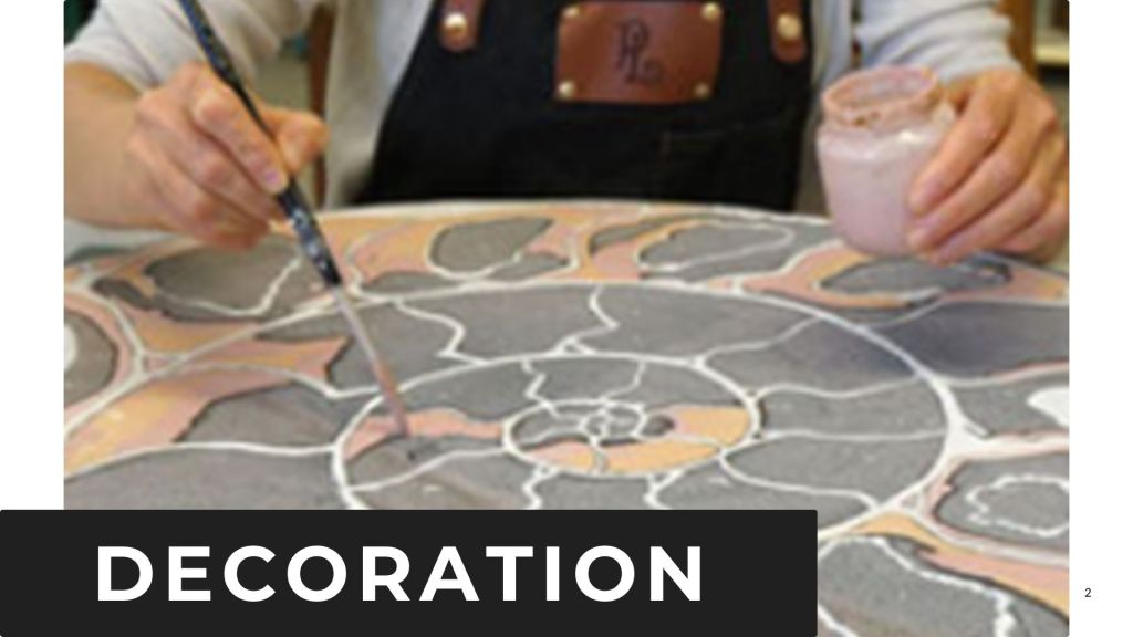 Décoration émailleur de lave