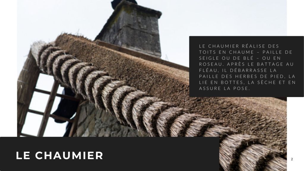 définition jardin chaumier avec de la paille de seigle qui couvre le toit