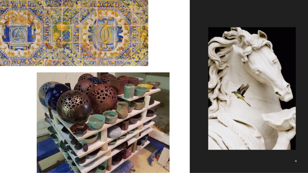 Exemple de céramiques (peinte ou naturel)