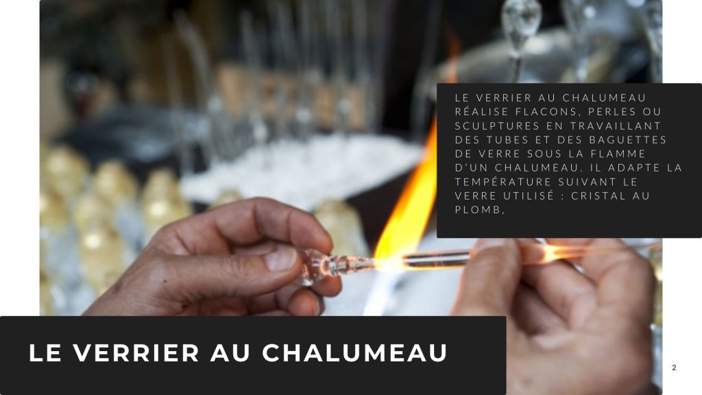 Le verrier au chalumeau