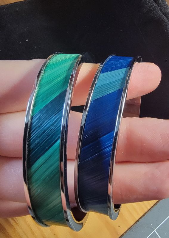 bracelets en marqueterie de paille - artisanat d'art