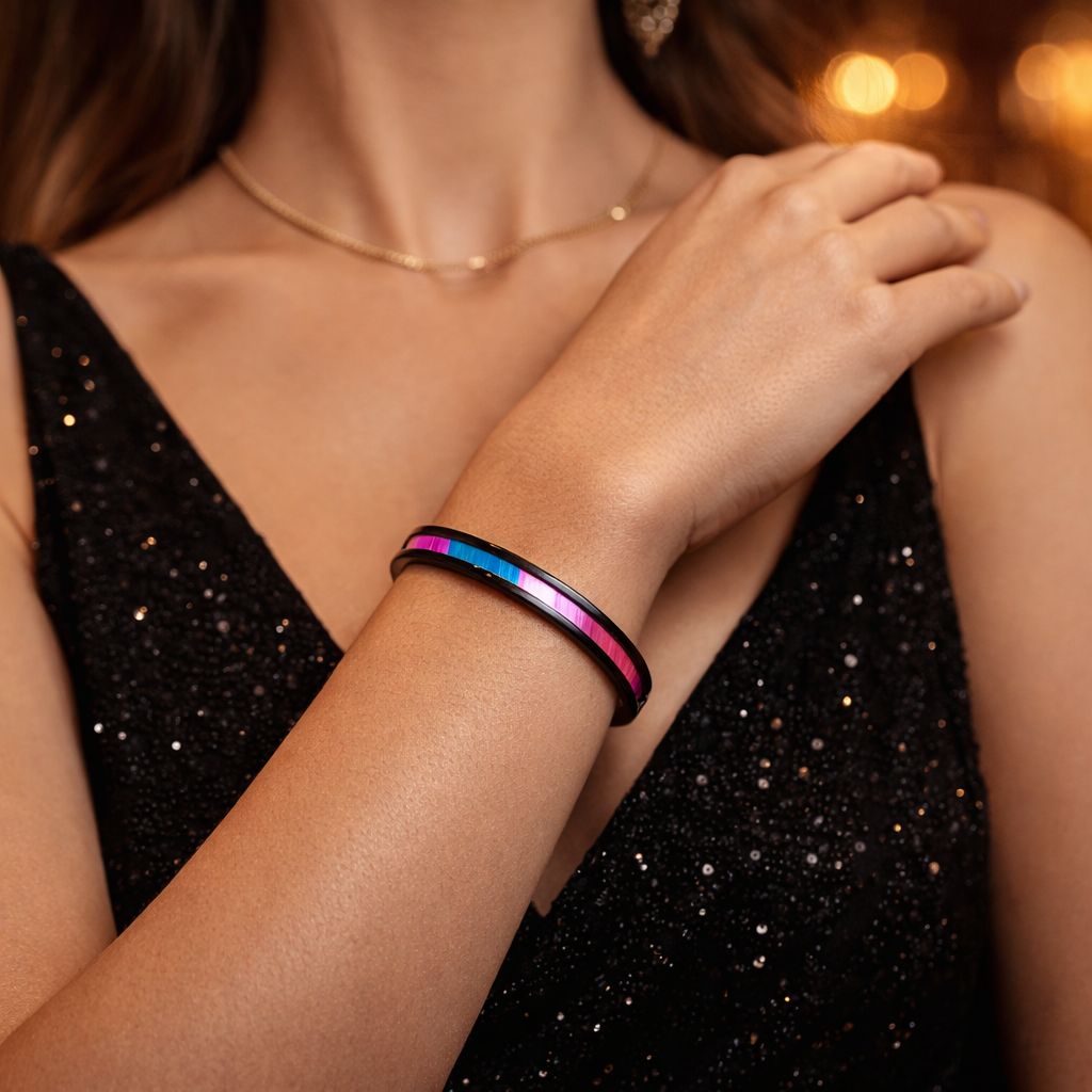 Bracelet rose et bleu