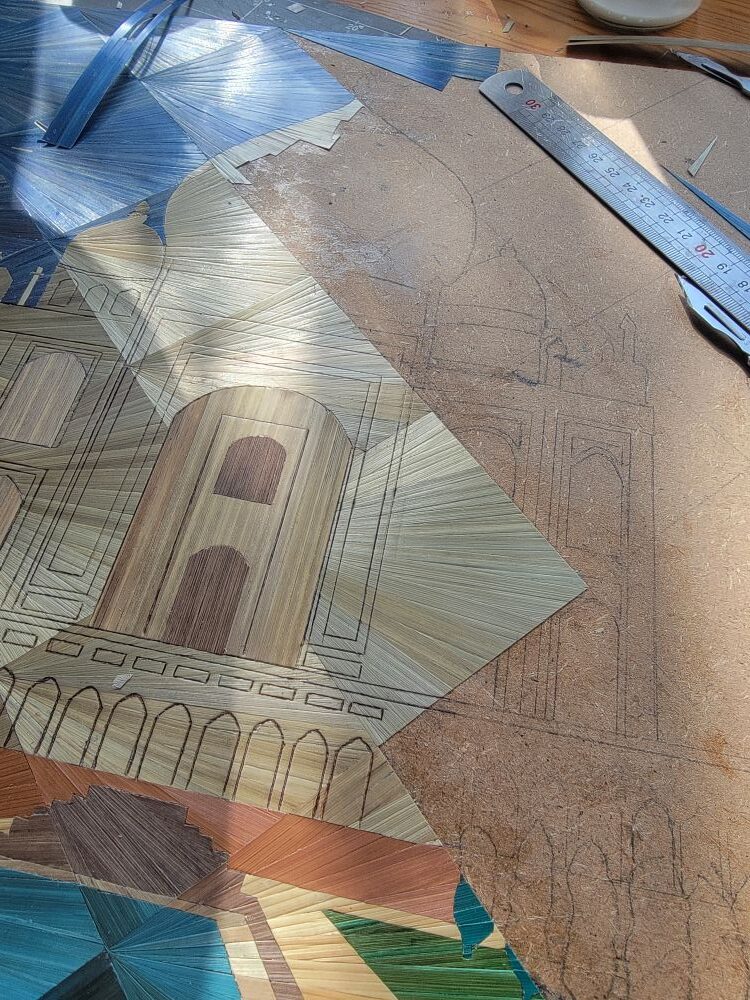 Taj mahal en cours