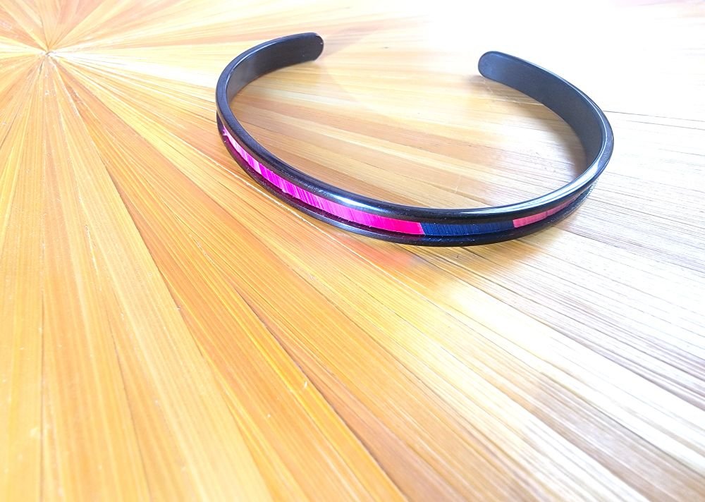 bracelet marqueterie de paille