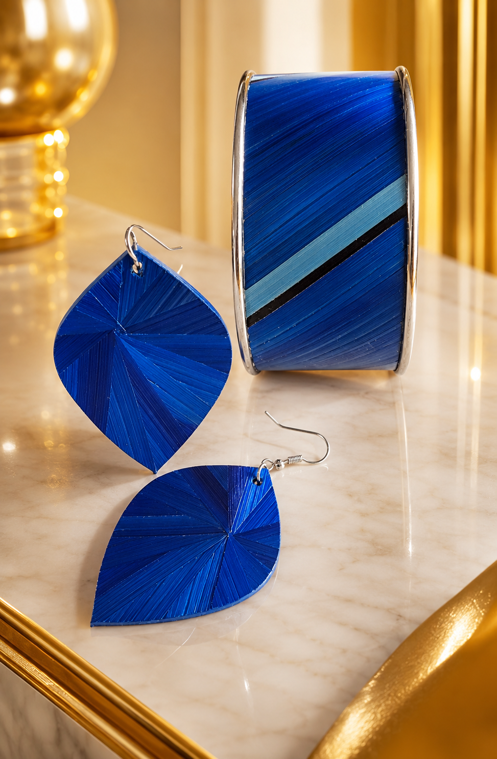 Bijoux : parure et boucle d'oreilles