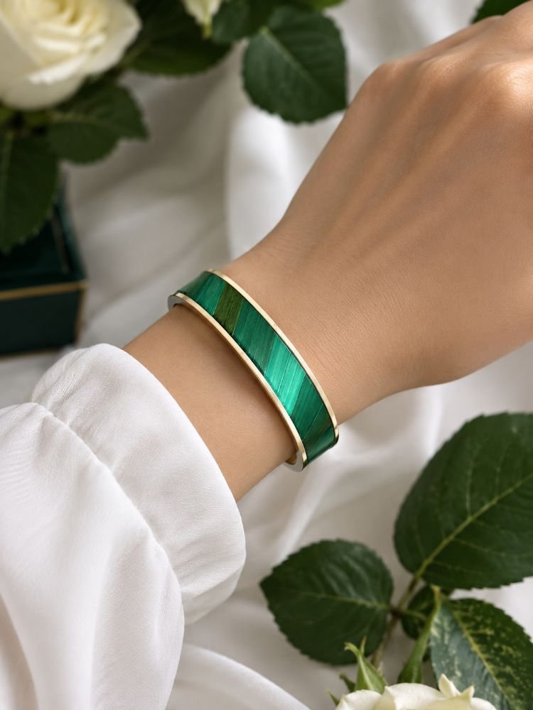 barcelet fait main, pièce unique. bracelet camaïeu vert
